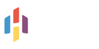 Hampr logo horizontal white text